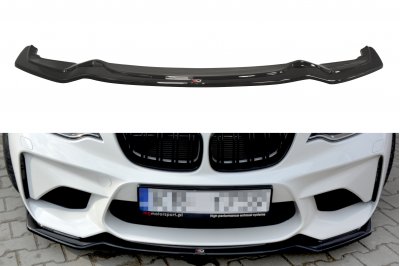 Накладка сплиттер на передний бампер на BMW M2 F87